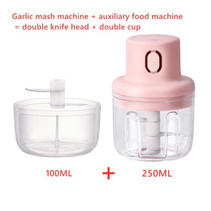 Cordless Electric Meat Grinder & Garlic Masher