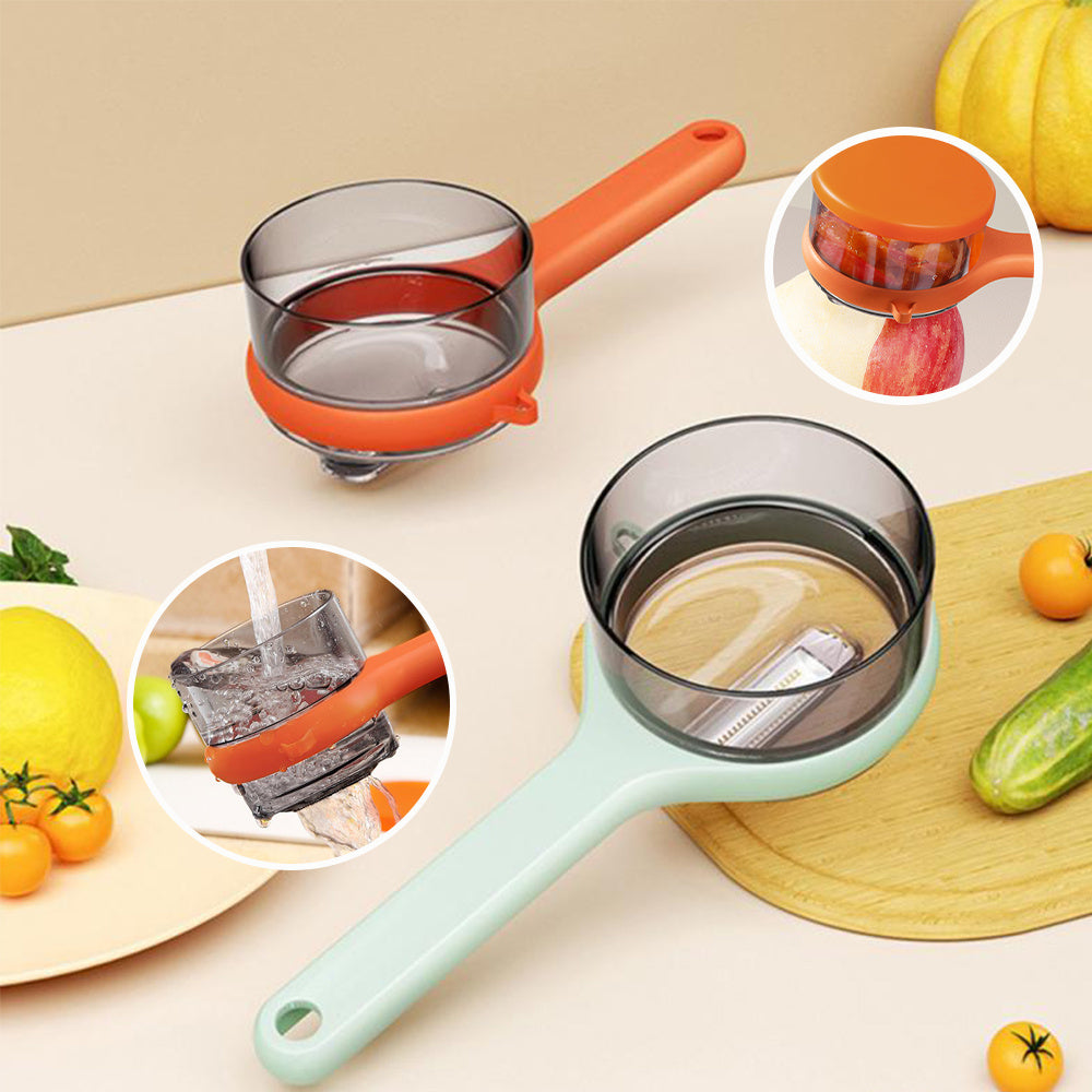 Multi-Functional Peeler with Built-in Storage