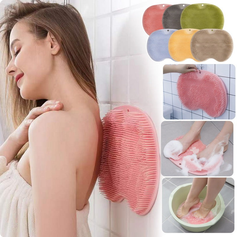 Silicone Massage Bath Brush & Body Scrubber Mat